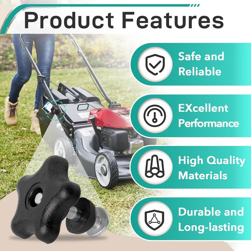 Gfdoso 2Set Handle Knob and Screw Bolt Kit for Toro – Replace 92-2260, 106-4161, 107-3844, 117-5976 Fits for Toro Lawn Mowers, Snow Blowers(Includes Knob & Washer & Bolts) - Image 4